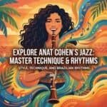 Anat Cohen Clarinet Jazz: Style, Technique, and Brazilian Rhythms Explore jazz mastery, technique, and rhythms with Martin Freres Company, highlighting Brazilian jazz styles and masterful performance, in a lively, artistic poster design.