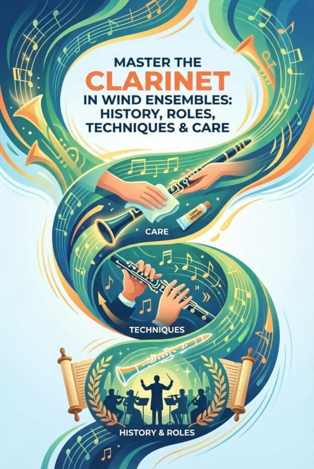 High-quality clarinet cleaning and maintenance accessories for wind musicians. Discover techniques, care tips, and historical roles to master the clarinet in wind ensembles.