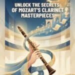 Clarinet in Mozart's Compositions: History, Sound, and Performance Guide Elegant clarinet with musical notes and Mozart-themed imagery, highlighting the mastery of Mozart’s clarinet works.