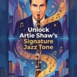 Artie Shaw Clarinet: Biography, Tone, and Lasting Influence on Jazz Vivid illustration of jazz legend Artie Shaw playing his clarinet with a cityscape backdrop and musical notes, highlighting his signature jazz tone.