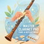 High-quality clarinet pad care and replacement service by Martin Freres, specializing in maintaining optimal sound quality for professional and amateur musicians.