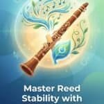 Clarinet Reed Humidity Packs: Complete Guide to Stable, Reliable Reeds Close-up of wooden bassoon, digital illustration highlighting humidity packs for reed stability, musical instrument maintenance, and moisture control for optimal sound quality.