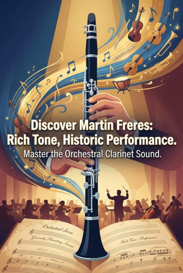 High-quality clarinet and orchestral instrument craftsmanship by Martin Freres, known for rich tone and historic performance excellence. Explore our orchestral clarinet sound mastery.