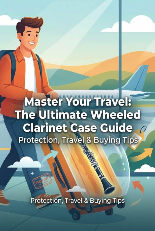 Best Wheeled Clarinet Case Guide: Protection, Travel & Buying Tips 1 High-quality wheeled travel clarinet case for protection and convenience, ideal for musicians on the go. Durable, lightweight design with ample storage for accessories.