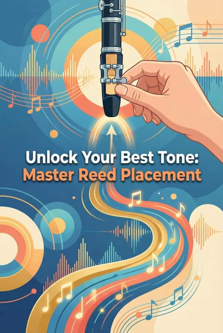Reed placement for clarinet: position reeds for better tone