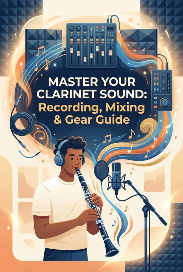 Clarinet Recording: Complete Guide to Mic Placement, Mixing, and Gear 1 High-quality clarinet sound recording and mixing guide for musicians and producers. Learn gear setup, techniques, and tips to perfect clarinet audio for professional music projects.