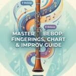 E Bebop Major Scale for Clarinet: Fingerings, PDF Chart & Improv Guide High-quality master bebop fingering chart and improv guide for saxophone players to enhance jazz improvisation skills.