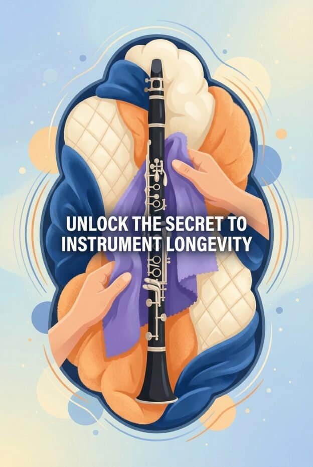 Clarinet Case Interior Padding: Materials, Protection & Care Guide 1 Highly detailed alt text describing how to maintain and extend the life of musical instruments, with a focus on professional repair services from Martin Freres, emphasizing quality and expert craftsmanship.