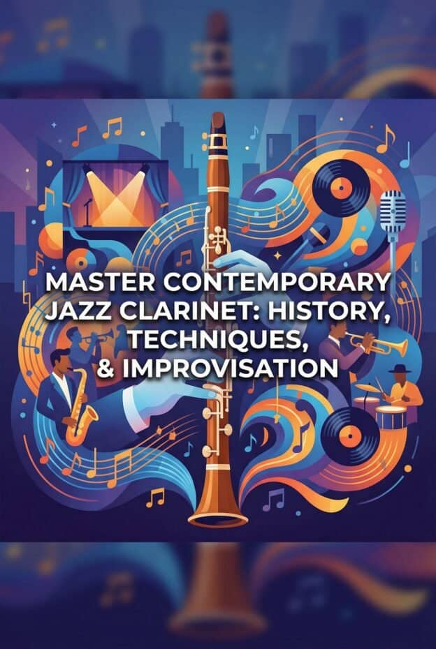 Clarinet in Contemporary Jazz: History, Techniques, Improvisation & Modern Practice 1 High-quality jazz clarinet performing techniques, history, and improvisation. Learn from experts to elevate your jazz music skills with professional guidance.