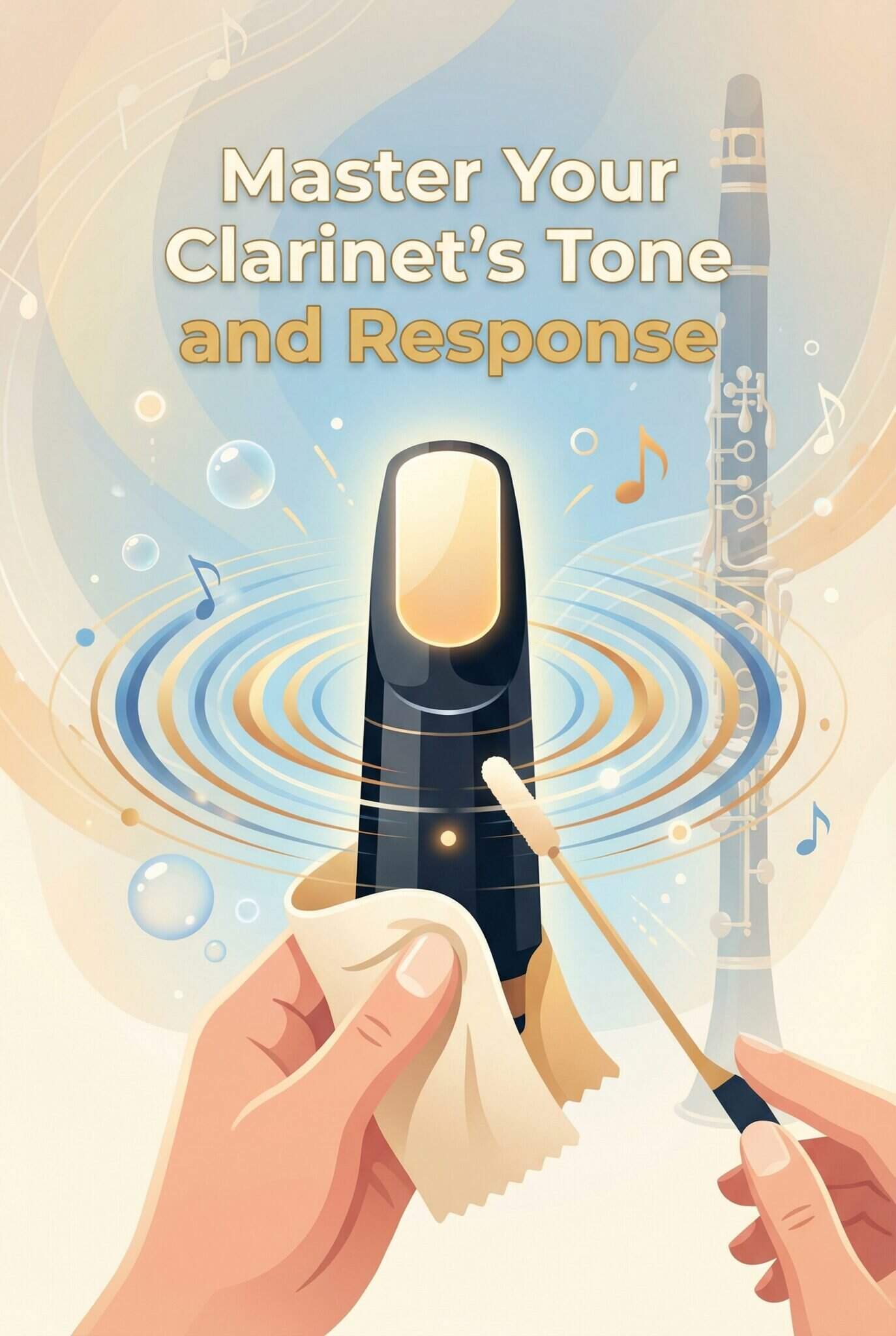 Clarinet mouthpiece table finish for tone and control