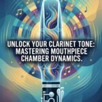 Clarinet Mouthpiece Chamber: Size, Depth, Width, Shape & Sound A beautifully illustrated clarinet highlighting mastery in musical instrument crafting and sound design. Perfect for musicians and clarinet enthusiasts seeking quality craftsmanship.