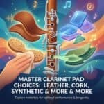 Clarinet Pad Materials: Leather, Cork, Synthetic and Tenon Alternatives Compared Clarinet Pad Materials: Leather, Cork, Synthetic and Tenon Alternatives Compared