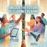 Clarinet Trends: Materials, Techniques, Technology & Market Shifts Clarinet music instrument with modern tech.