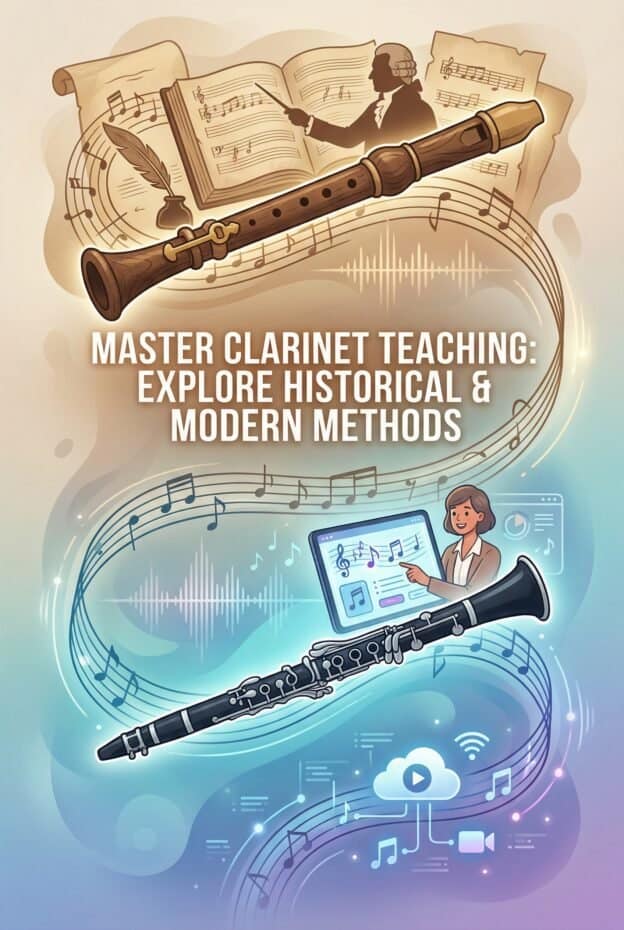 Clarinet Teaching Methods: From Historical Schools To Modern Lesson Plans 1 High-quality clarinet teaching featuring both historical and modern methods, ideal for students and enthusiasts looking to improve their skills and understanding of classical and contemporary clarinet techniques.