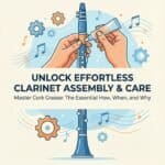 Effortless clarinet assembly and care tips for musicians and enthusiasts. Learn about cork grease application and maintenance for optimal instrument performance.