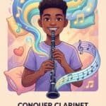 Playing the Clarinet With Braces: Comfort, Tone & Adaptation Guide Youth music passion, Clarinet with braces, Achieve comfort and tone, Martin Freres musical instruments illustration.