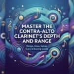 High-quality clarinet range and technique illustration.