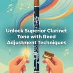 Reed Adjustment: Precise Clarinet Reed Techniques for Better Tone and Response High-quality clarinet adjustment methods using reeds for superior tone, from Martin Freres.
