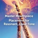 Clear tone placement for resonant, precise sound quality in woodwind instruments. Enhance your musical performance with expert mouthpiece positioning.