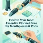 Clarinet Mouthpiece and Pad Care: Mouthpiece Caps, Patches, Pad Savers, Pad Paper and Pouches High-quality clarinet cleaning and maintenance tips for optimal sound and longevity. Discover essential care routines for mouthpieces and pads to elevate your clarinet playing experience.