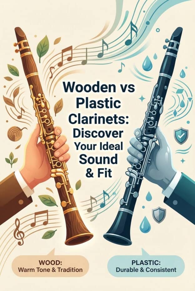 High-quality wood and durable plastic clarinets showcased for musicians. Learn about their tonal qualities, resilience, and best uses to make informed buying decisions for performance or practice.